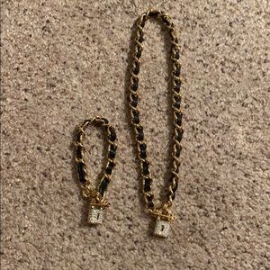 Juicy Couture choker and necklace set